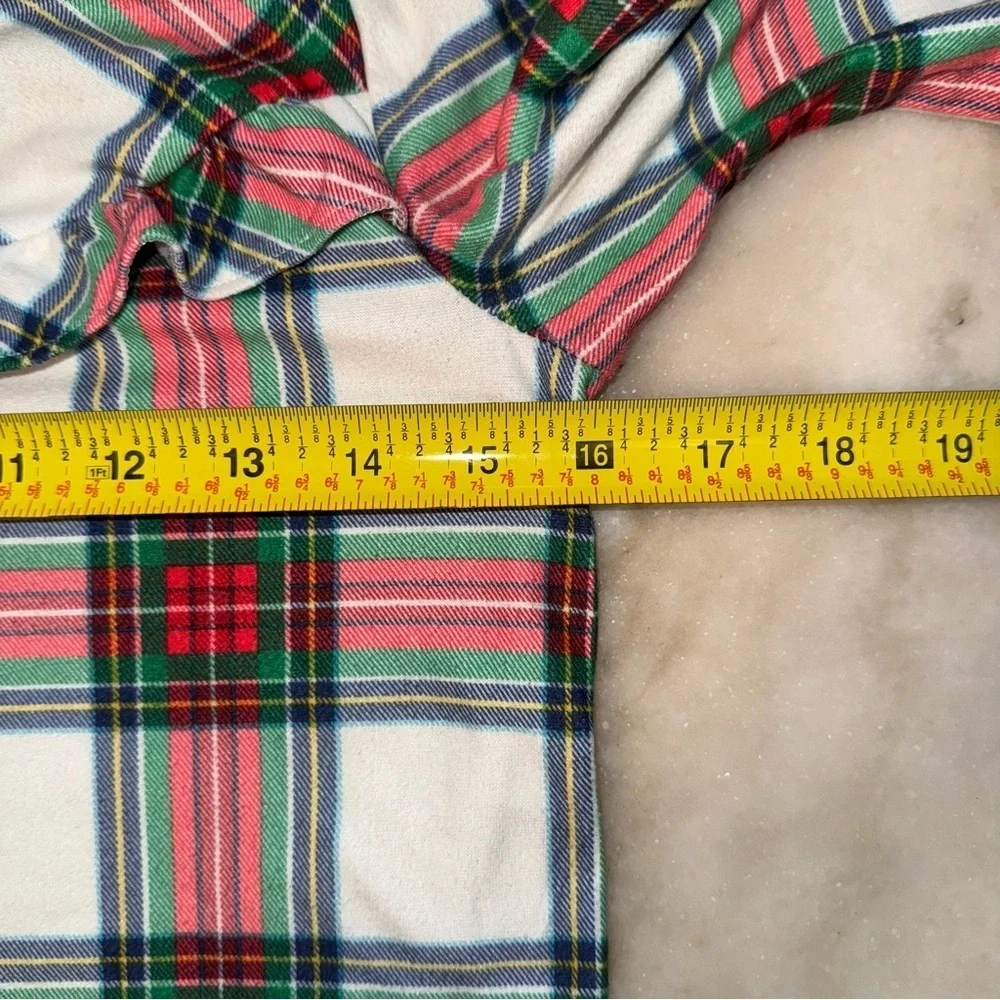 Wondershop girls kids plaid Christmas dress pajamas size. 10